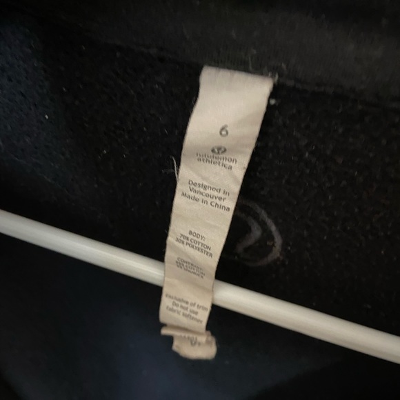 Black Lululemon Cuddle Up zip up - Picture 2 of 3